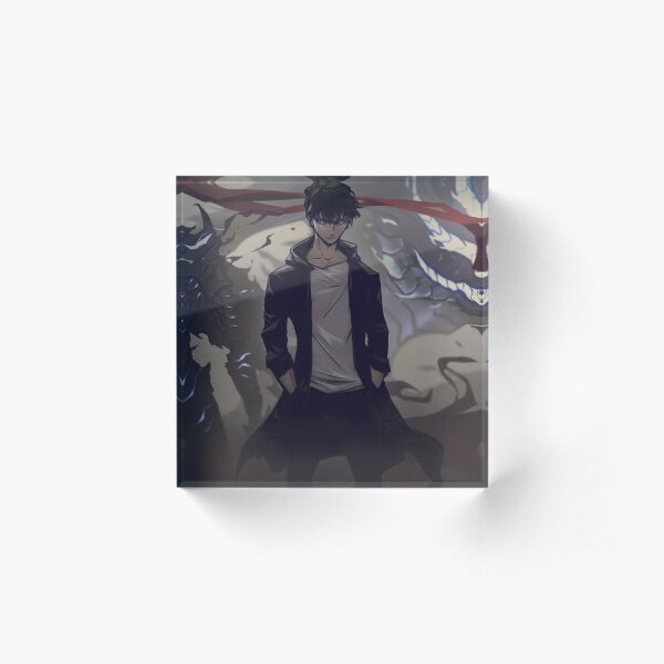 Manhwa Solo Leveling phone , Solo Leveling, Sung Jin Woo phone , Shadow Army Monarch phone , Acrylic Block