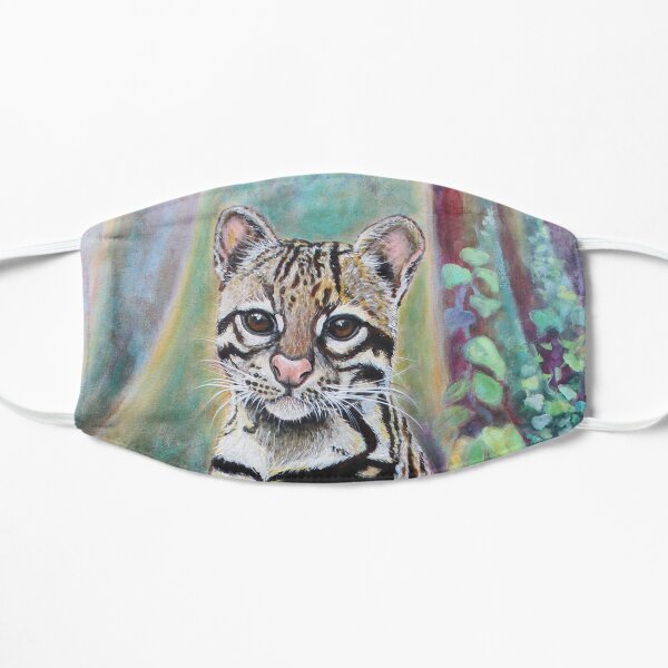 Ocelot /Ocelote /Cunaguaro /Jaguatirica Mascarilla plana