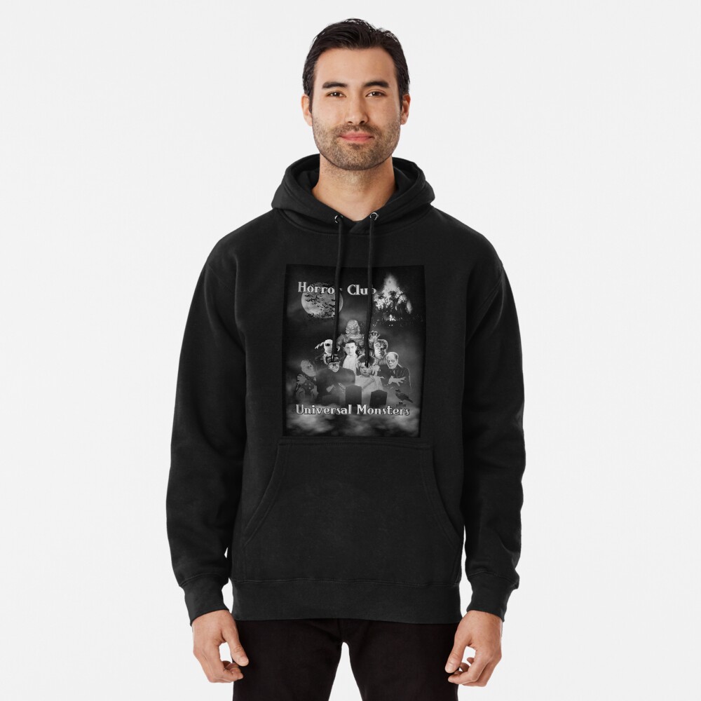 Horror Club Universal Monsters. Pullover Hoodie for Sale by OriginalDP Redbubble