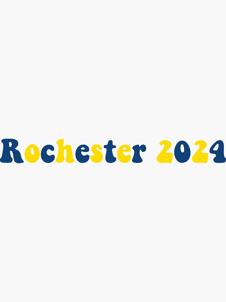 "Rochester 2024" Sticker by lettucex3 Redbubble