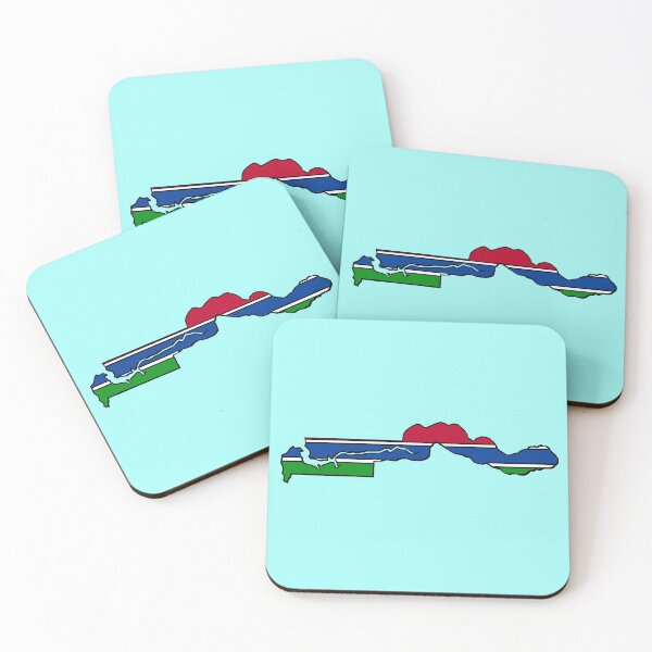 Item preview, Gambia Map With Gambian Flag designed and sold by Havocgirl.