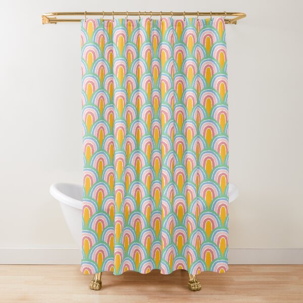 Rainbow Convention Pattern Shower Curtain