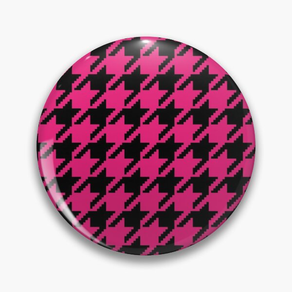 Item preview, Pink and Black Hounds-tooth Pattern designed and sold by lizmcginn.