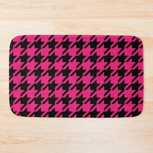 Item preview, Pink and Black Hounds-tooth Pattern designed and sold by lizmcginn.