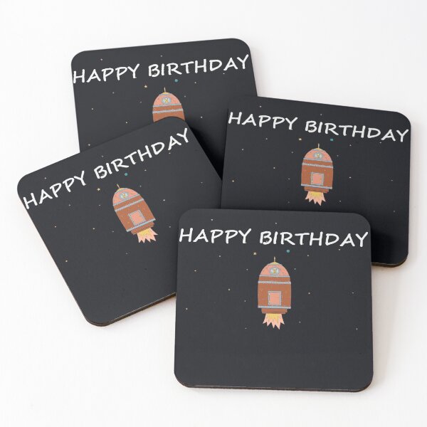 Item preview, HAPPY BIRTHDAY SPACE SHIP designed and sold by Jean Gregory Evans.