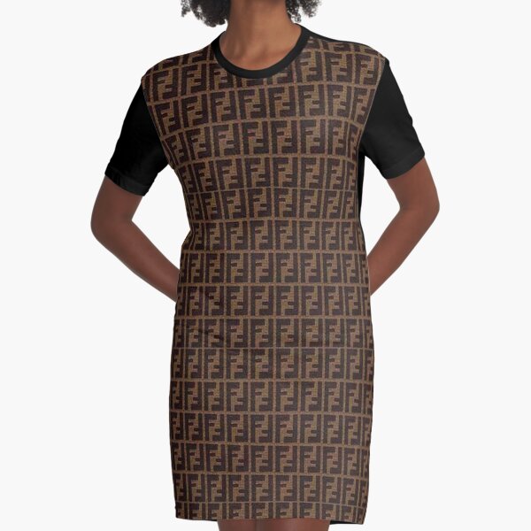 Fendi Collage Graphic T-Shirt Dress