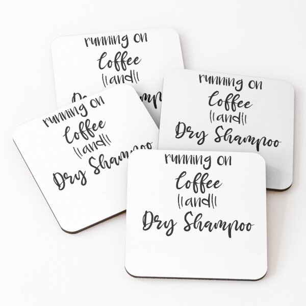 Item preview, Running on Coffee and Dry Shampoo, Funny Graphic Tee, Coffee Shirt, Bella Canvas, Trendy Tees, Cute Women's Tees designed and sold by Noussairox.