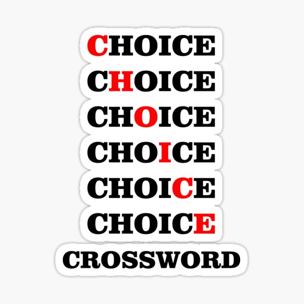 Crossword Stickers for Sale Redbubble