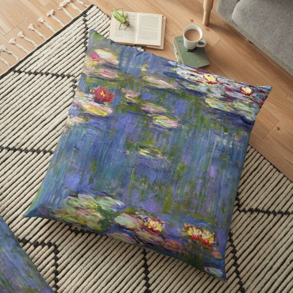 Claude Monet Water Lilies Floor Pillow