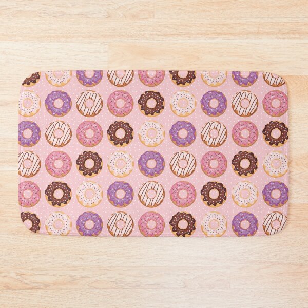 Item preview, Pink Iced Donuts With Sprinkles Pattern designed and sold by CyanSkyDesign.