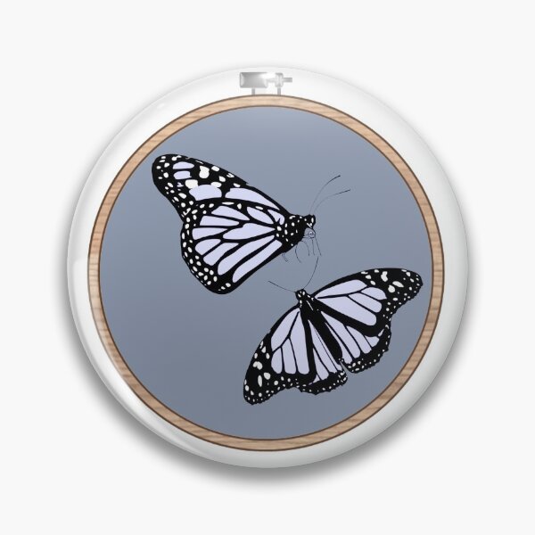 Item preview, Purple butterfly canvas sticker designed and sold by lilaaviolet.