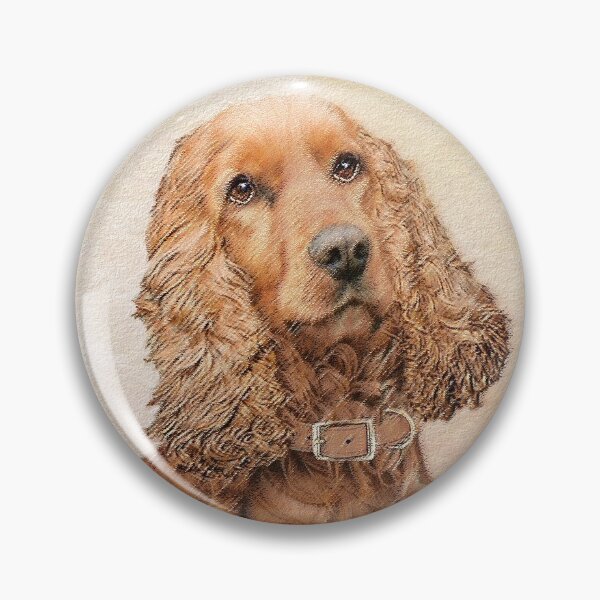 Item preview, English Cocker Spaniel Painting - Cute Original Dog Art designed and sold by alpendesigns.