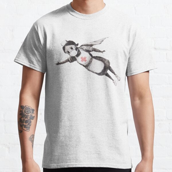 Super enfermera (Banksy - Cambiador de juego) Camiseta clásica