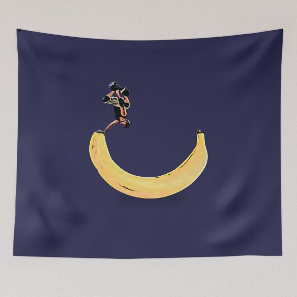 Item preview, Halfpipe banana and skateboarder designed and sold by Slicki.