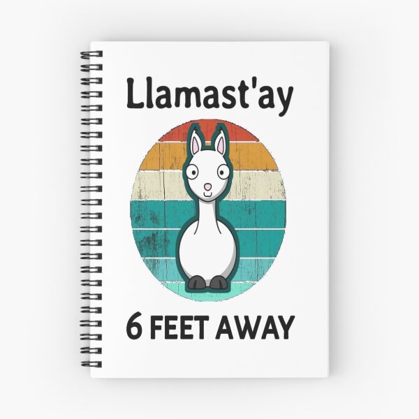 Item preview, Social Distancing 6 Feet Away Llamastay Yoga Tee Llama Social Distancing Gift Sarcastic Quarantine Humour Quote Apparel vintage idea design black and white llamast'ay designed and sold by Chamssou.