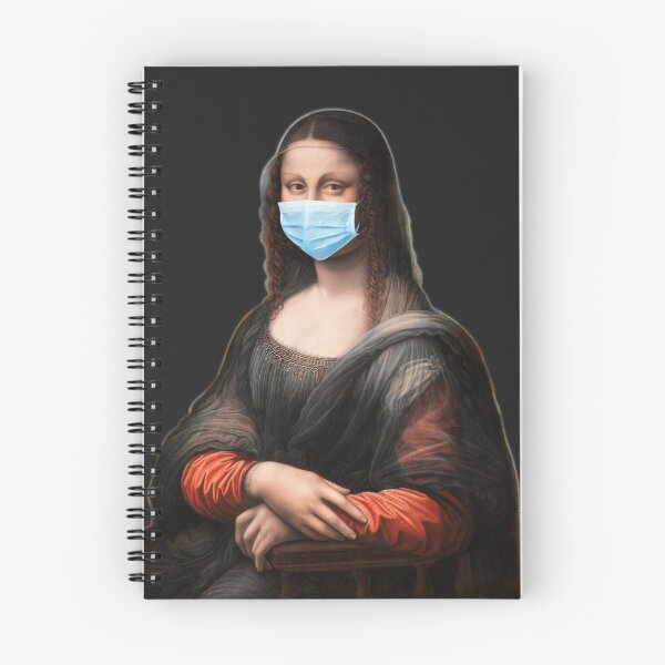 Item preview, Mona Lisa wearing mask in public designed and sold by Go Outdoor Recreation.