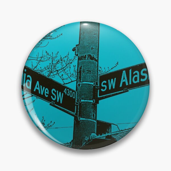 Item preview, California Avenue SW & Alaska Street, West Seattle, WA by Mistah Wilson designed and sold by The Street Sign Store.