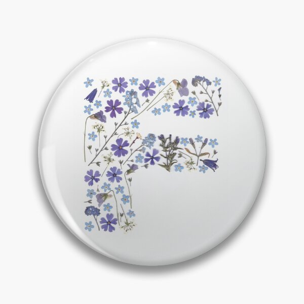Item preview, Pressed Flowers Letter F designed and sold by 2001infinite.