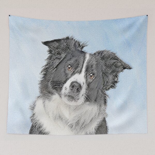 Item preview, Border Collie Painting - Cute Original Dog Art designed and sold by alpendesigns.