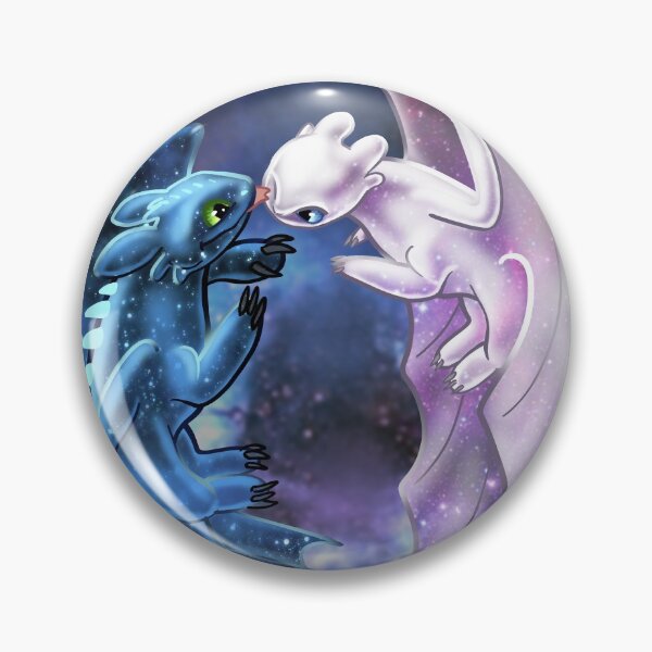 Item preview, Dragon Heart - Starry Dragons - Toothless and Light Fury designed and sold by Unicornarama.