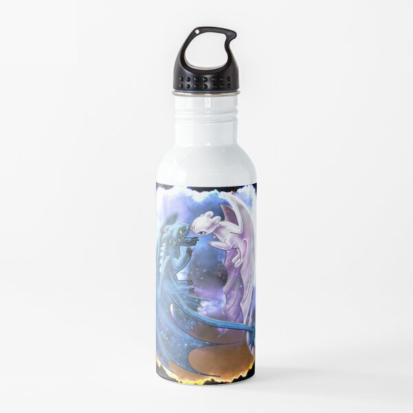 Dragon Heart - Starry Dragons - Toothless and Light Fury Water Bottle