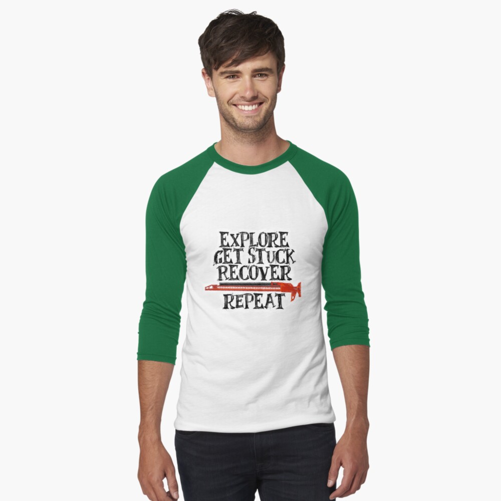Item preview, Baseball ¾ Sleeve T-Shirt designed and sold by landcruising.