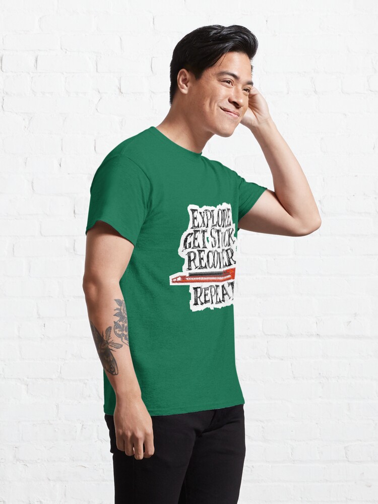 Alternate view of Explore, Get Stuck, Recover, Repeat Classic T-Shirt