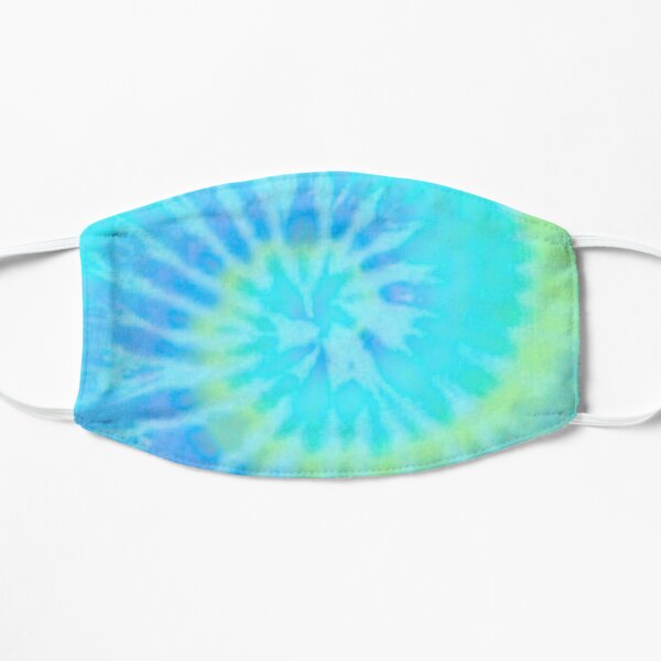 Blue Tie-Dye Flat Mask