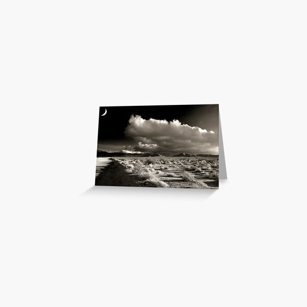 Unmarked Desert Road Greeting Card
