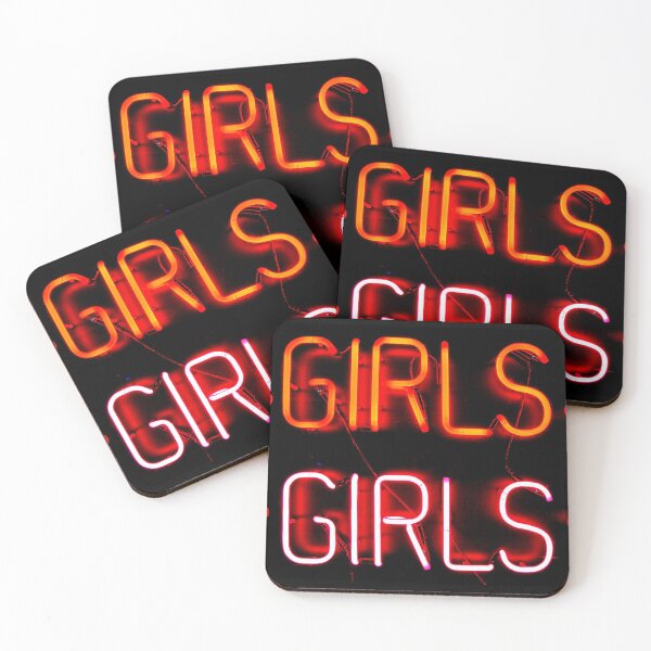 Item preview, 'Girls' neon sign (red and pink) designed and sold by Martyn Jandula.