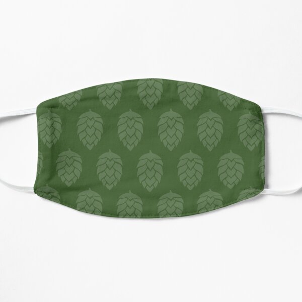 All Green Hops Flat Mask