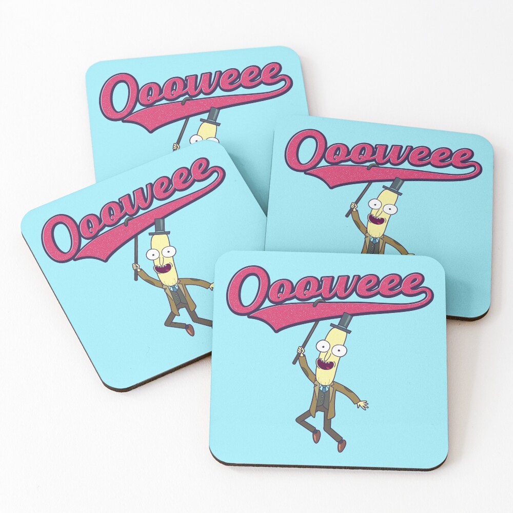 Professor Poopybutthole, Oooweee Coasters (Set of 4)