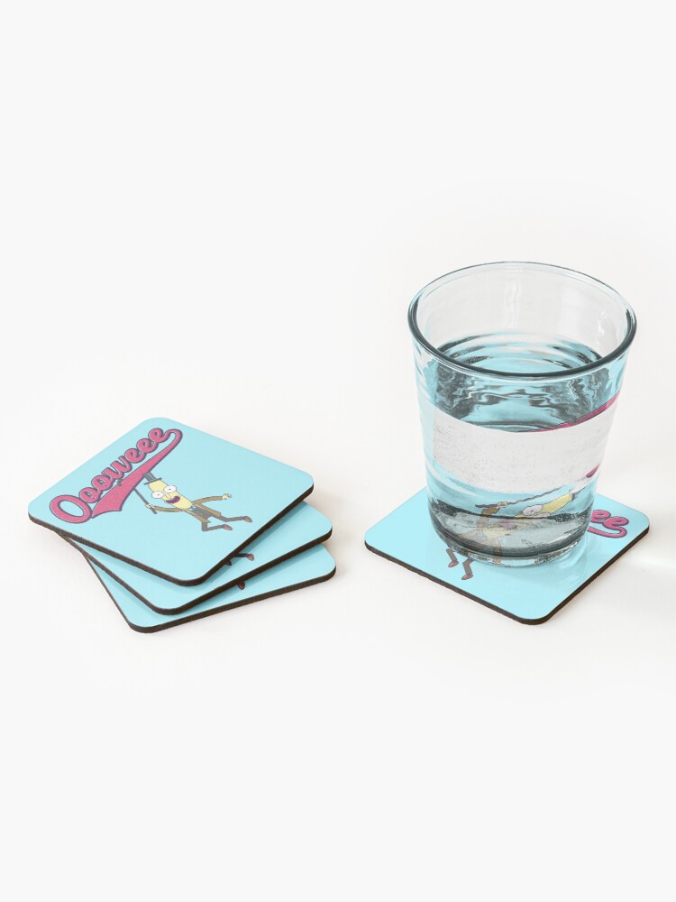 Alternate view of Professor Poopybutthole, Oooweee Coasters (Set of 4)