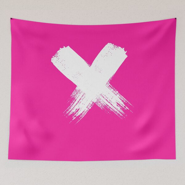 Item preview, Big X - Crossed Out Design in Pink designed and sold by Drugaya.