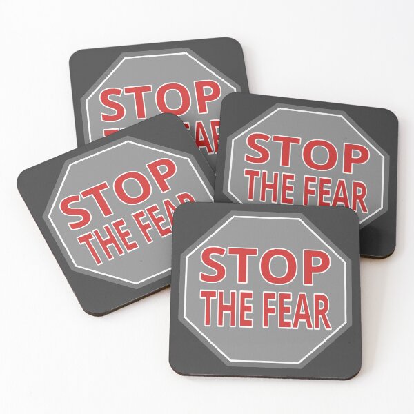 Item preview, Stop the fear sign (gray octagon) designed and sold by tuzlay.