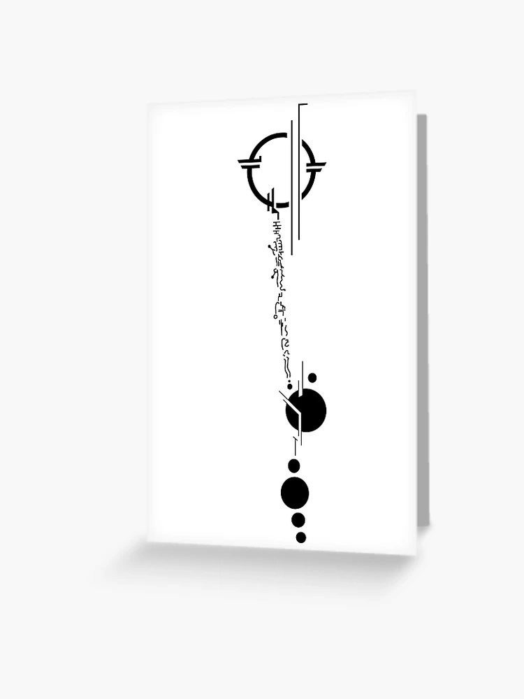 LEXA'S BACK TATTOO Greeting Card