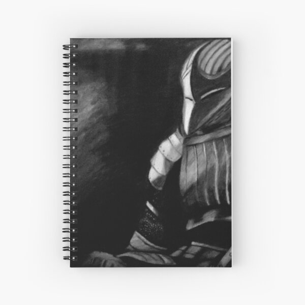 Fluted Knight Armor Spiral Notebook