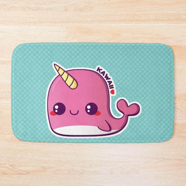 Item preview, Kawaii Pink Narwhal designed and sold by pai-thagoras.