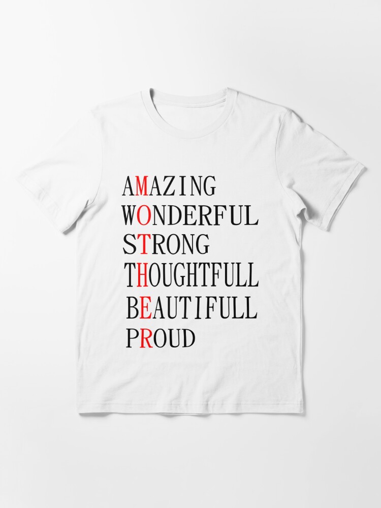 Download Mother S Day Svg Mom Definition Svg Mother Amazing Wonderfull Strong Thoughtfull Beautifull Proud Svg T Shirt By Mustapha64 Redbubble