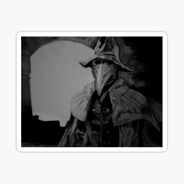 Eileen the Crow Drawing Sticker