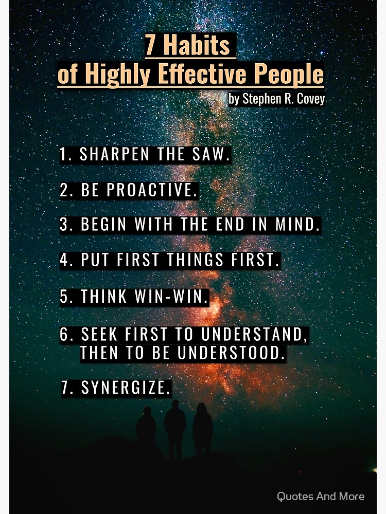 7 Habits Of Highly Effective People Summary Apogene