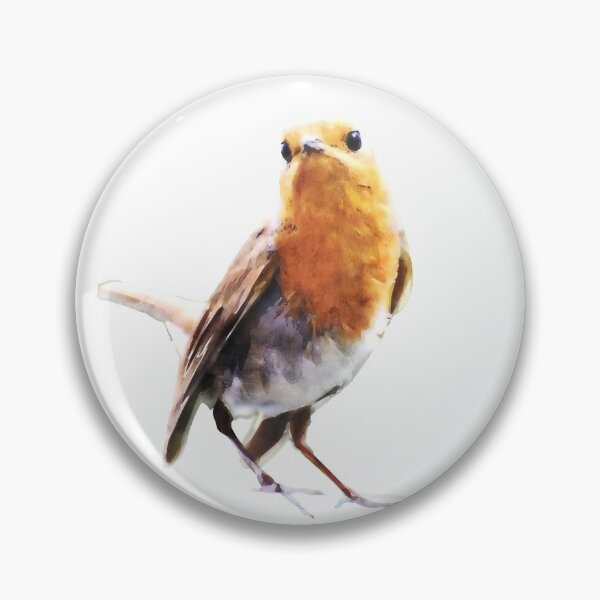 Item preview, Dramabite Acuarela robin pintura artística acuarela pájaro animal vida silvestre designed and sold by dramabite.