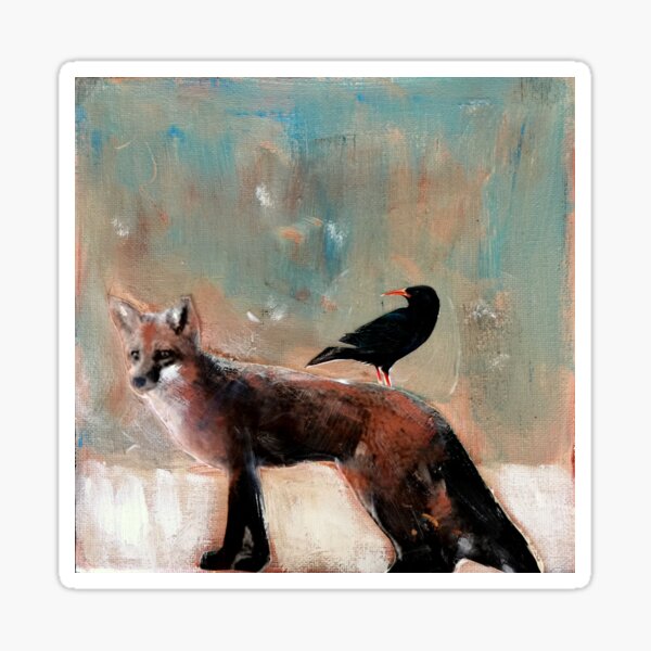 The Fox and Crow Sticker