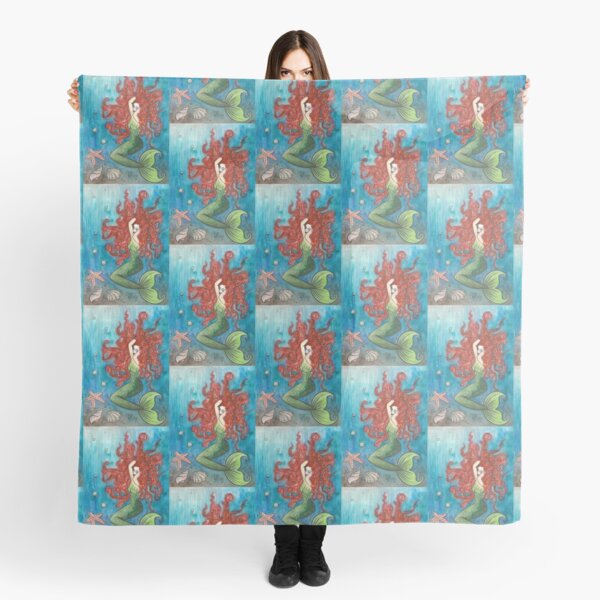 Red Head Mermaid Scarf