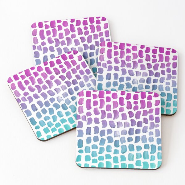 Item preview, Brushstrokes Pattern - Pink to Blue Gradient designed and sold by Marie Funseth.