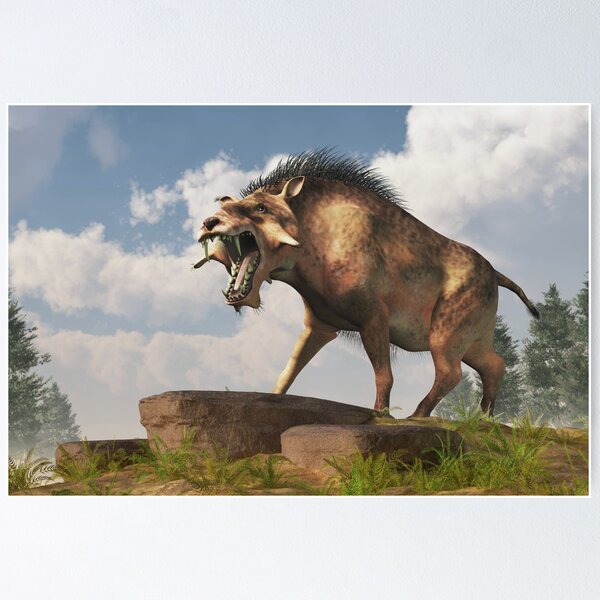 Item preview, Entelodon in a Landscape designed and sold by Daniel Eskridge.