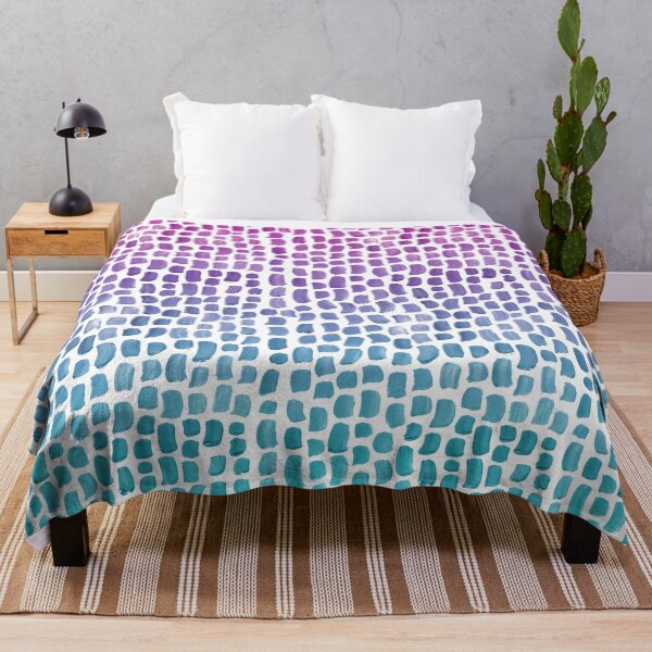 Item preview, Brushstrokes Pattern - Pink to Blue Gradient designed and sold by Marie Funseth.