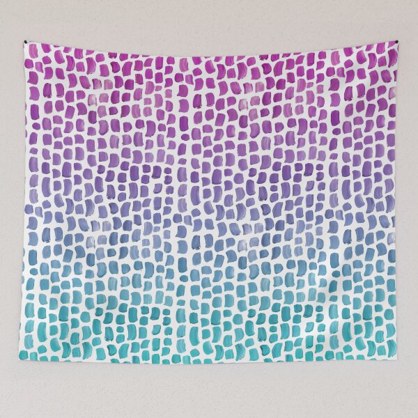 Item preview, Brushstrokes Pattern - Pink to Blue Gradient designed and sold by Marie Funseth.