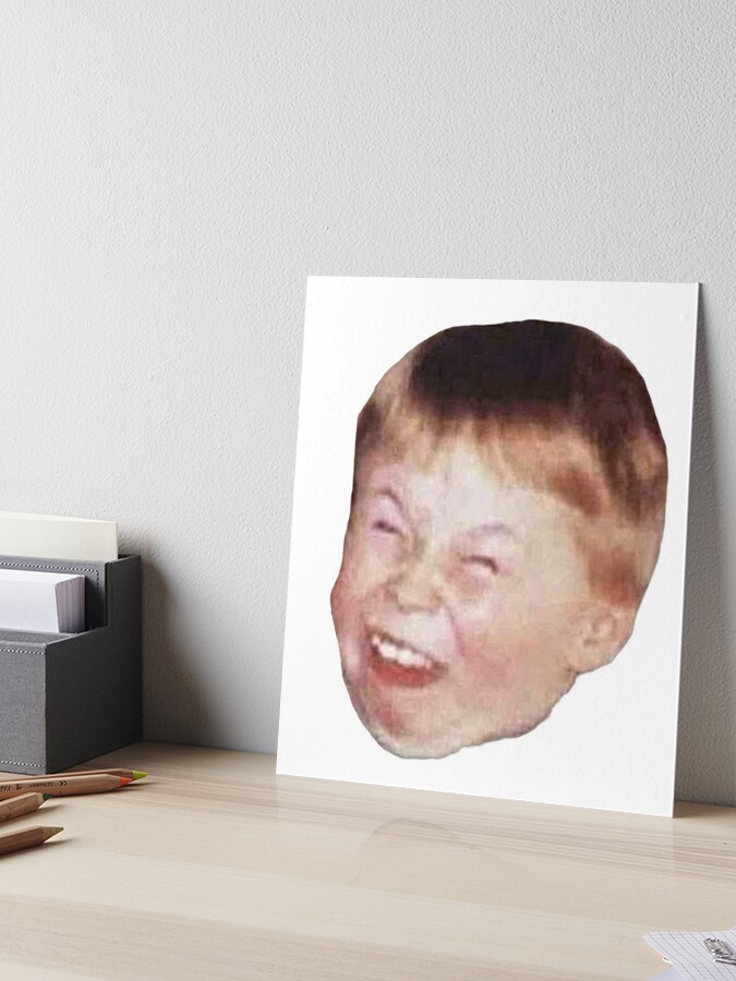 Little Kid Redhead Fat Laughing Mocking Funny Meme Face Classic | Poster