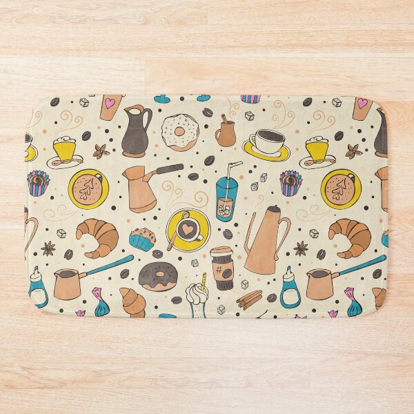 Item preview, Coffee outline seamless pattern designed and sold by Lidiebug.
